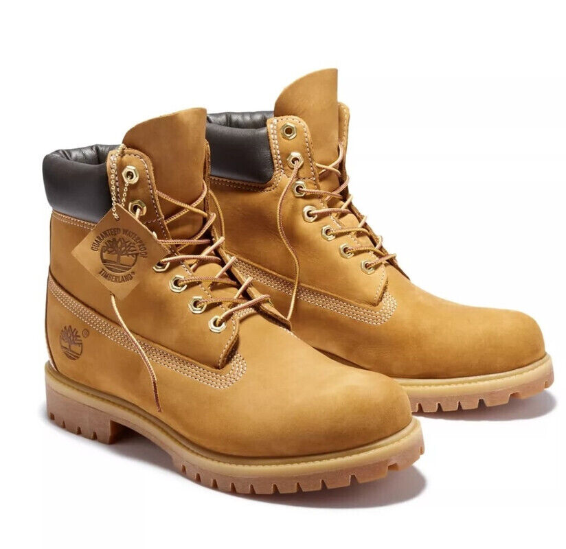 Timberland Men's 6-inch Premium Waterproof Boot Size 7 - Wheat Nubuck