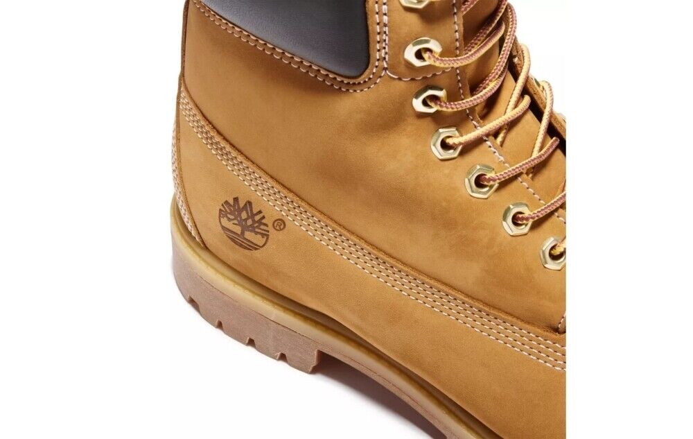 Timberland Men's 6-inch Premium Waterproof Boot Size 10 - Wheat Nubuck