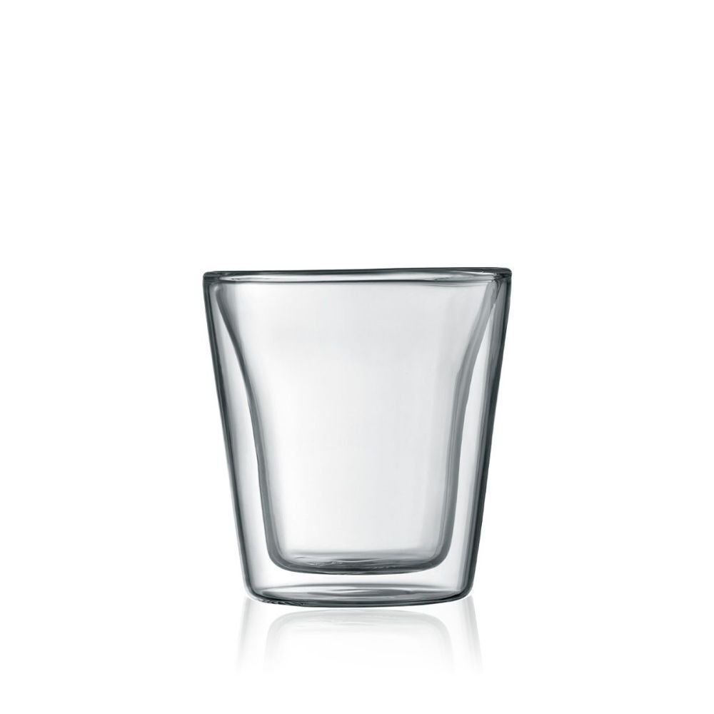 Bodum 10108-10-12  Canteen Double Wall, Small 0.1L - 6pc Glass Set Clear