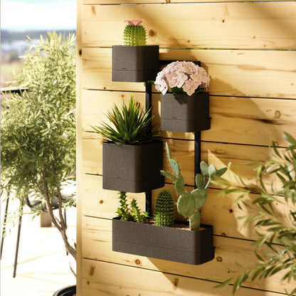 Umbra Cubiko Wall Planter - Black