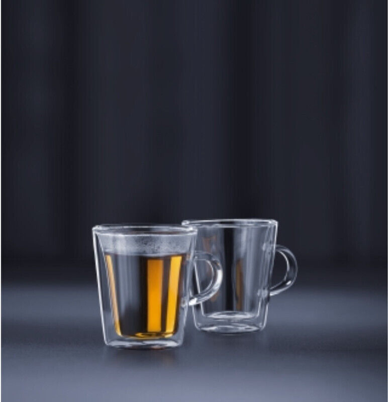 Bodum Canteen Double Wall 200ml Medium Cup with Handle 6 Piece Set