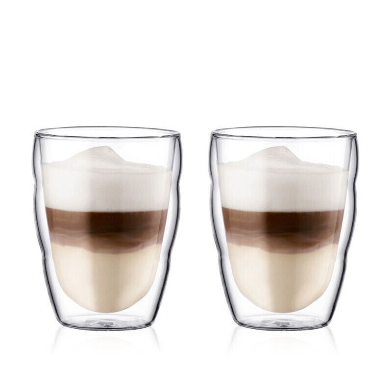 Bodum Pilatus Double Wall 250ml Small Glass 2 Piece Set