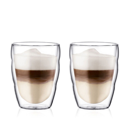 Bodum Pilatus Double Wall 250ml Small Glass 2 Piece Set