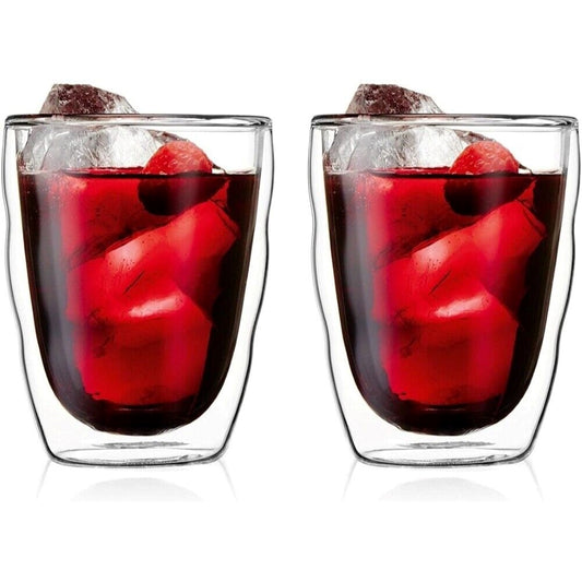 Bodum Pilatus Double Wall 350ml Medium Glass 2 Piece Set