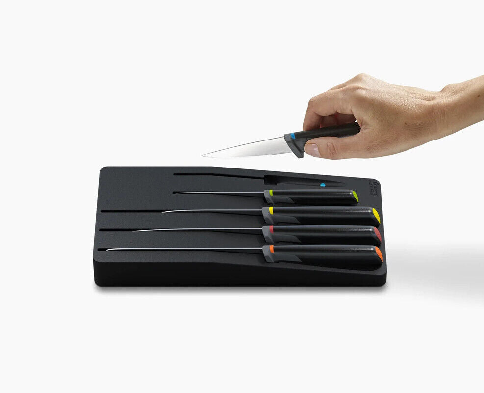 Joseph Joseph  Elevate Store 5-piece Knife Set with In-drawer Storage Tray - Mul