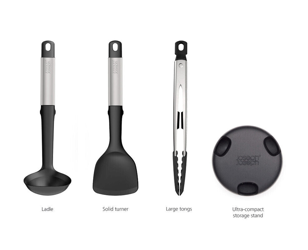 Joseph Joseph Elevate Fusion 3 Piece Utensil Set - Silver