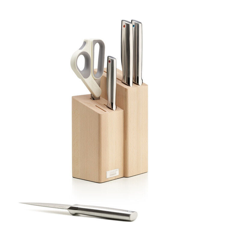 Joseph Joseph Elevate Fusion 5 Piece Knife Block  - Silver