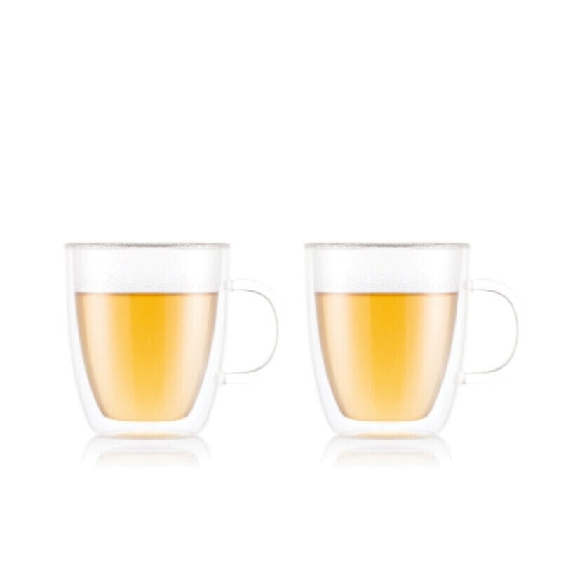 Bodum Bistro Double Wall 450ml Mug 2 Piece Set