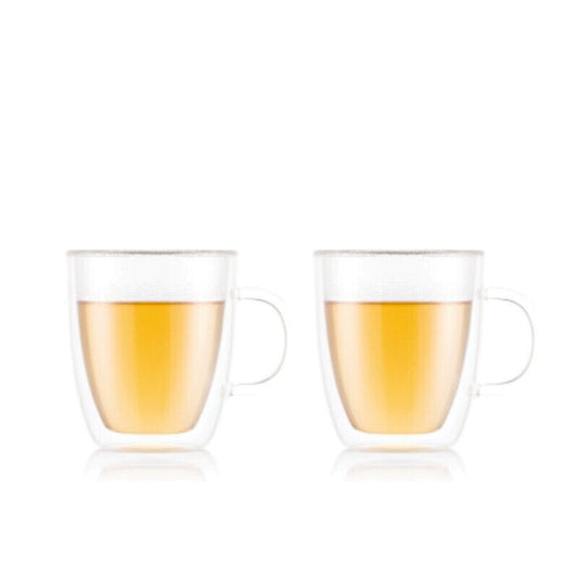 Bodum Bistro Double Wall 450ml Mug 2 Piece Set