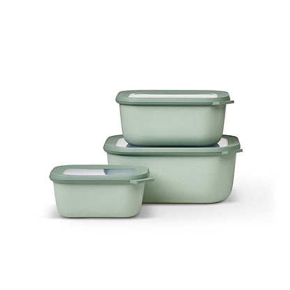 Mepal Cirqula Rectangular 3 Piece Set - Nordic Sage