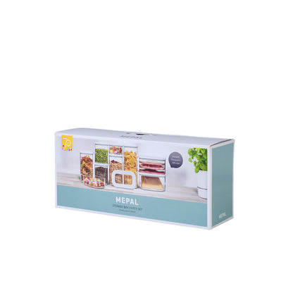 Mepal Modula 9 Piece Storage Box Set - White