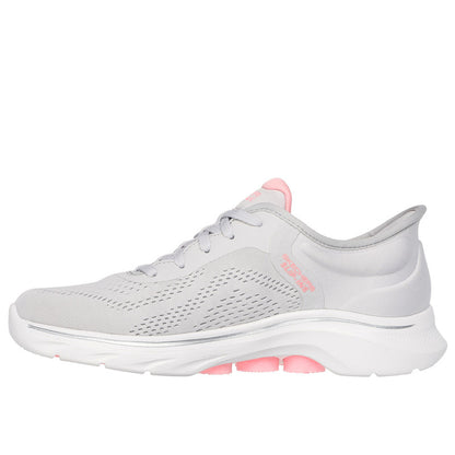 Skechers Women's Go Walk 7 Slip-in - Valin Sneaker Size 7- Grey/Pink