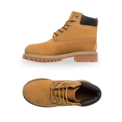 Timberland Kid's Youth 6-inch Premium Boot Size - Youth 1 - Wheat Nubuck