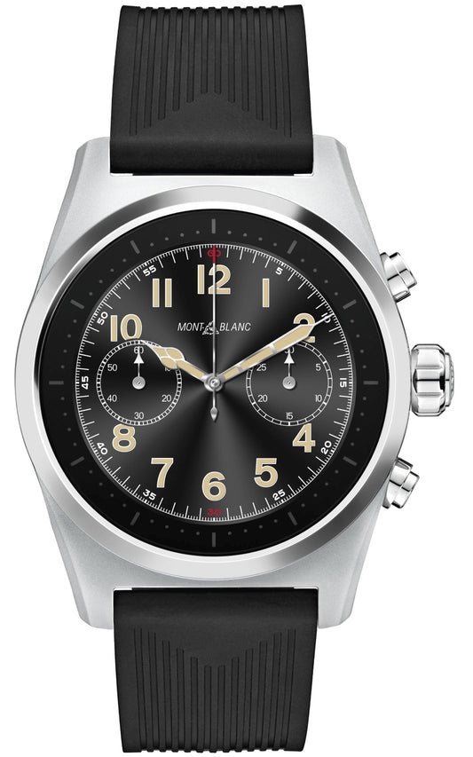 Montblanc Summit Lite Aluminum Grey and Rubber Strap Watch -43mm