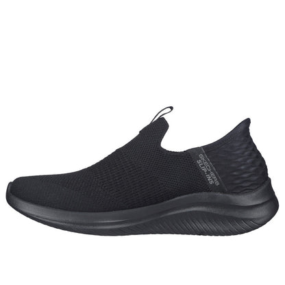 Skechers Women's Ultra Flex 3.0 Slip-in - Cozy Streak Size 5- Black/Black