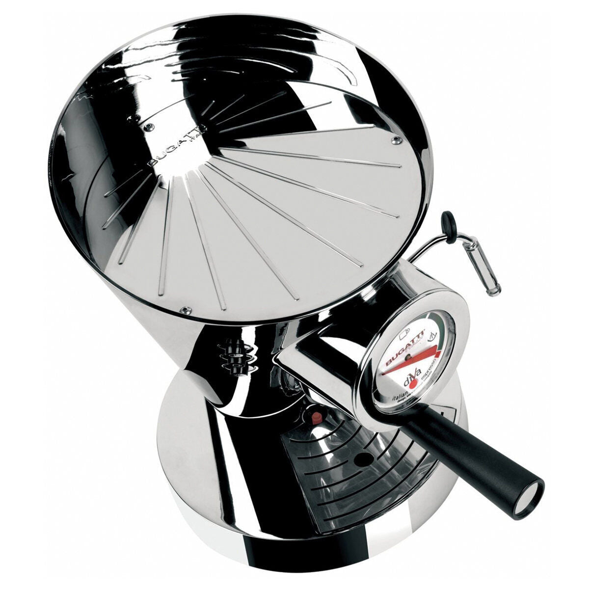 Bugatti E-Diva Espresso Coffee Machine - Chrome