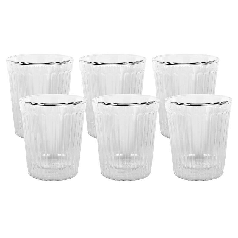 Avanti Rigato Double Wall 80ml Glass - Set of 6