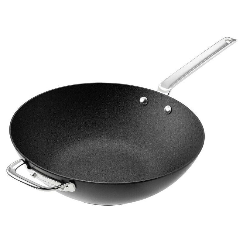 Scanpan TechnIQ 30cm Wok - Black/Brushed - 17185