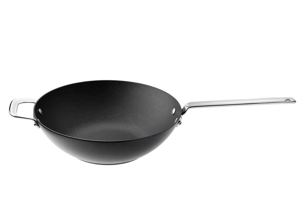 Scanpan TechnIQ 30cm Wok - Black/Brushed - 17185