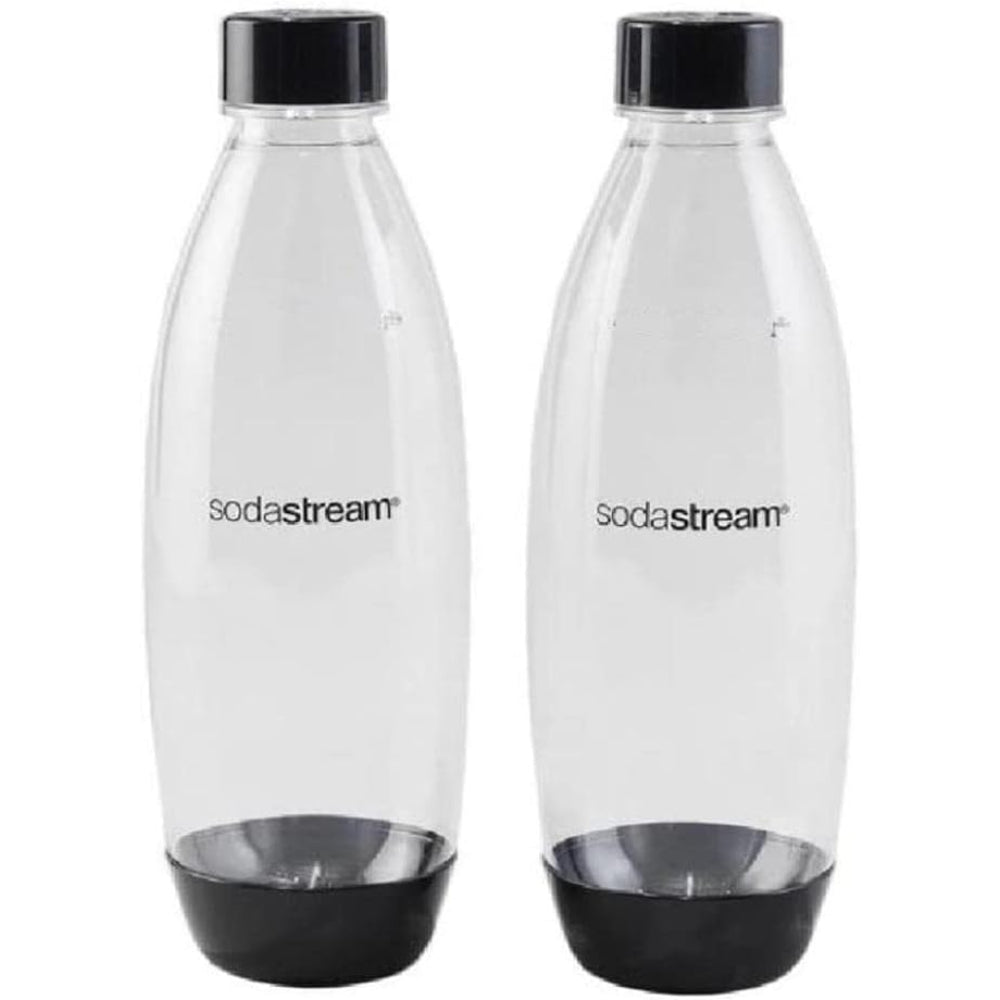 SodaStream Fuse 1L Twin Pack Bottles - Black