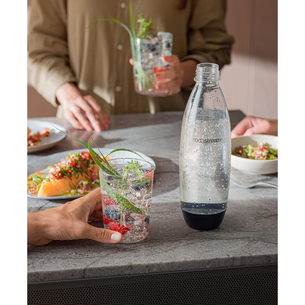 SodaStream Fuse 1L Twin Pack Bottles - Black