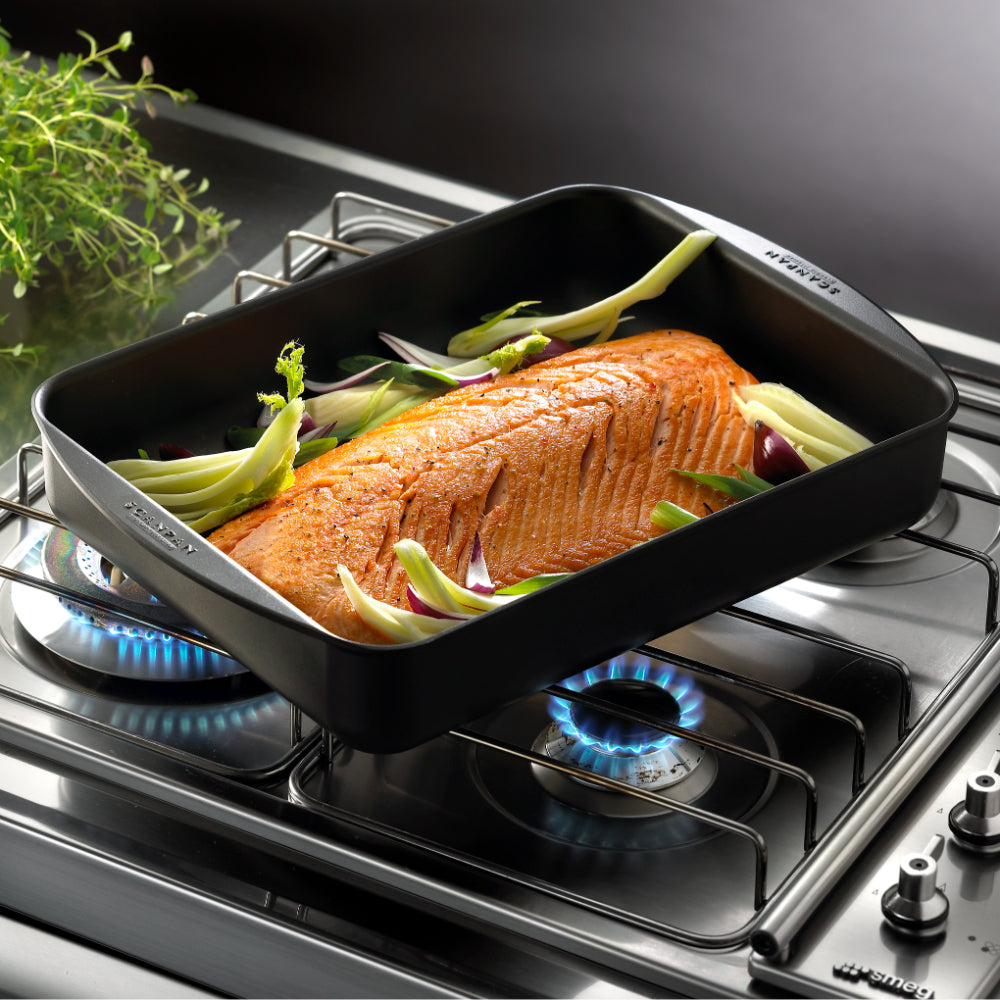 Scanpan Classic 39cm x 27cm/5L Medium Roaster -Black-17185