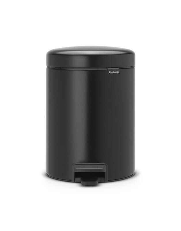 Brabantia NewICON 5 Litre Pedal Bin - Matte Black