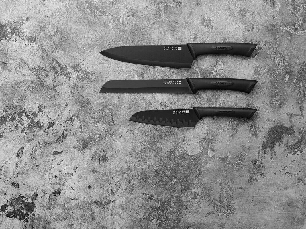 Scanpan 18998 Spectrum 4 Piece Knife Set Black