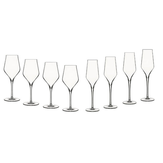 Luigi Bormioli Supremo 350ml Chardonnay Glass and 240ml Champagne Flutes - Set of 8