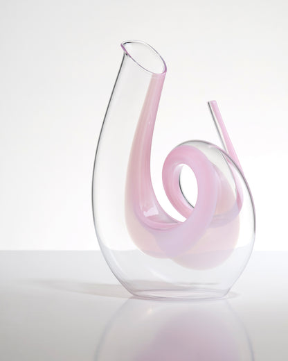 Riedel Curly Decanter - Pink