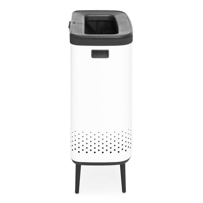 Brabantia Bo Dual 45 Litre Compartments Laundry Bin  - White