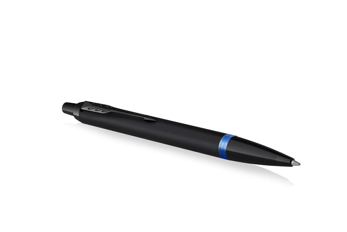 Parker  IM Vibrant Rings Ballpoint Pen - Black/Marine Blue