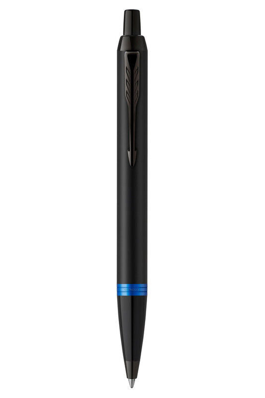 Parker  IM Vibrant Rings Ballpoint Pen - Black/Marine Blue