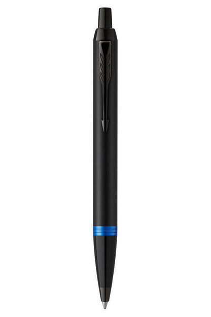 Parker  IM Vibrant Rings Ballpoint Pen - Black/Marine Blue