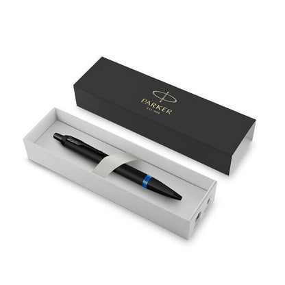 Parker  IM Vibrant Rings Ballpoint Pen - Black/Marine Blue