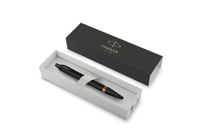 Parker IM Vibrant Rings Ballpoint Pen - Black/Orange