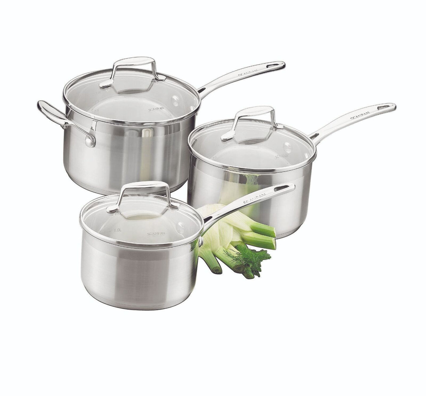 Scanpan 22033  Impact 3 piece Saucepan Set