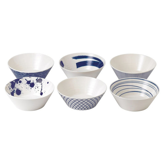 Royal Doulton Pacific 6 Piece Bowl Set - Blue