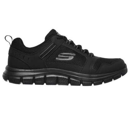 Skechers Men's Track Knockhill Sneakers Size  8  - Black/Black