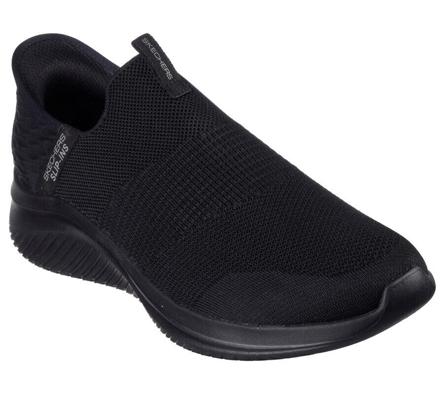 Skechers Men's Ultra Flex 3.0 - Smooth Step Slip-in Size 7 - Black/Black