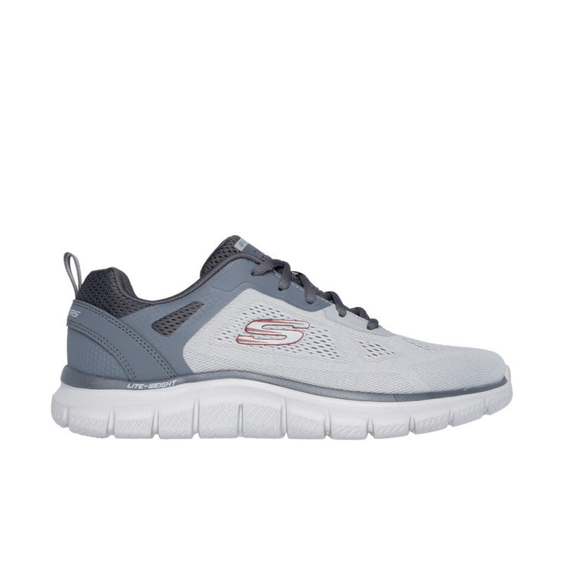 Skechers Men's Track Broader Size 8- Grey/Charcoal