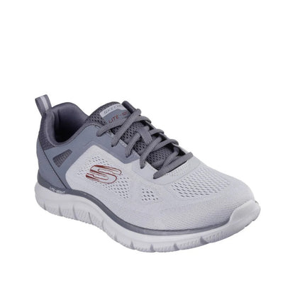 Skechers Men's Track Broader Size 9- Grey/Charcoal