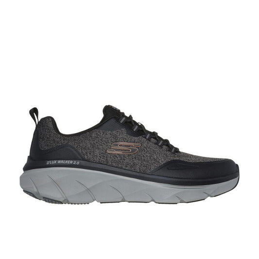 Skechers Men's D'Lux Walker 2.0 - Steadyway Size 8 - Black/Charcoal