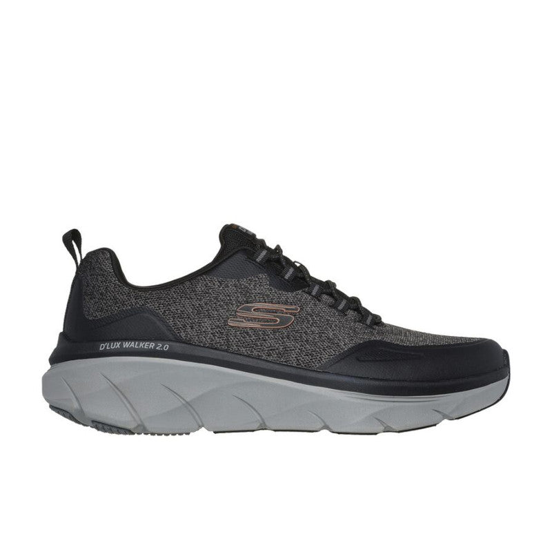 Skechers Men's D'Lux Walker 2.0 - Steadyway Size 10 - Black/Charcoal