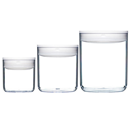 Click Clack Pantry Round Storage Containers Small Set of 3 - 600ml, 1.6L, 3.3L