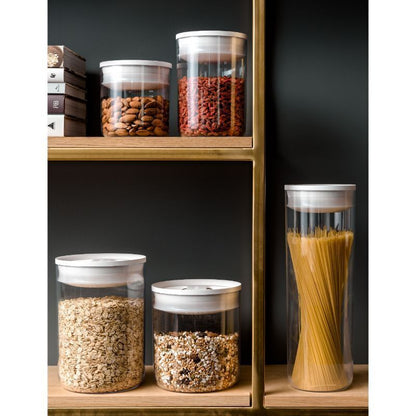 Click Clack Pantry Round Storage Containers Small Set of 3 - 600ml, 1.6L, 3.3L