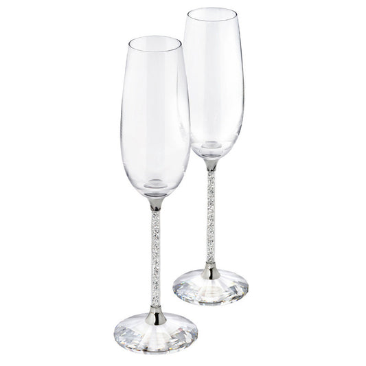 Swarovski Crystalline Toasting Flutes (Set of 2)