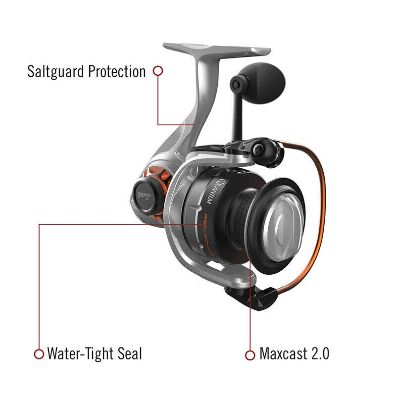 Quantum PT 25689 Quantum Reliance PT Spin Reel 65XPT Gold