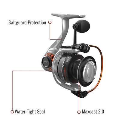 Quantum PT 25689 Quantum Reliance PT Spin Reel 65XPT Gold