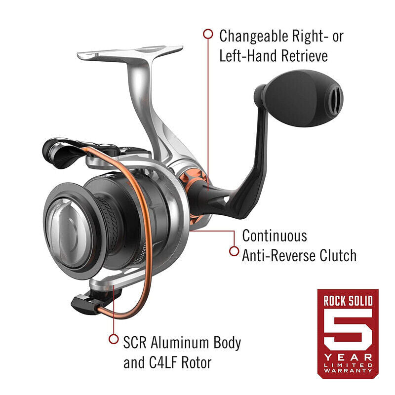 Quantum PT 25689 Quantum Reliance PT Spin Reel 65XPT Gold